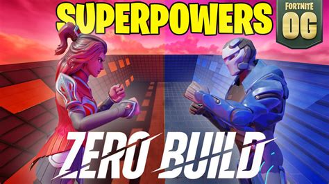 🦸superpowers Red Vs Blue Zero Build⭐ 4937 1581 7739 By Scalene17 Fortnite Creative Map Code