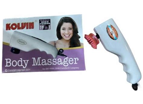 Plastic White Kolvin Magic Body Massager Model Name Number Kl