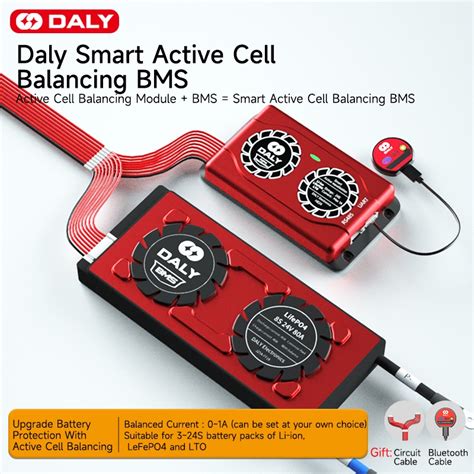 Daly Hardware BMS Smart Active Balancer With Bluetooth 1A Current 3S