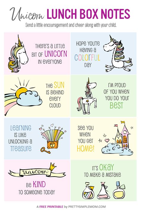 Assorted Printable Lunch Box Notes Artofit