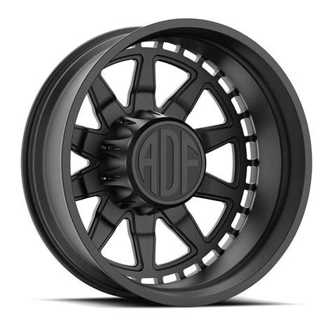 Adf Dually Taladega Wheels Rims 24x8 25 8x200 Satin Black 167mm