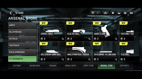 Buying Attachments From Arsenal Store Wzm Gameplay Warzone Mobile