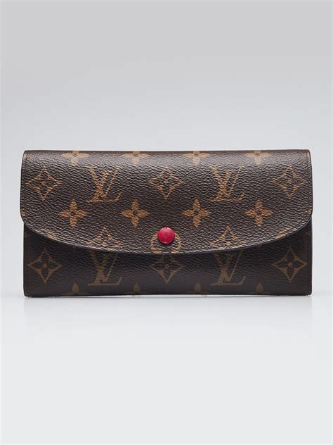 Louis Vuitton Monogram Canvas Fuchsia Emilie Wallet Yoogi S Closet