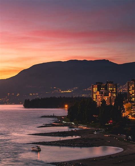 Vancouver On Instagram Sunset Beach By Name And Nature