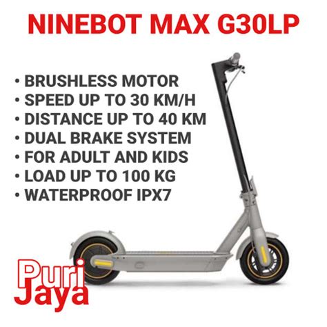 Jual Ninebot KickScooter MAX G30LP By Segway Scooter Skuter Listrik G30