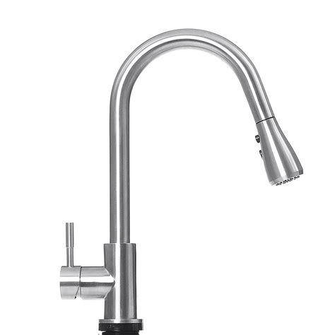 304 Stainless Steel Sensor Kitchen Faucet Mixer Tap Single Handle Dual