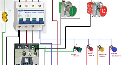 Diagrama De Arranque Y Paro De Un Motor Plc Arranque Paro Pr