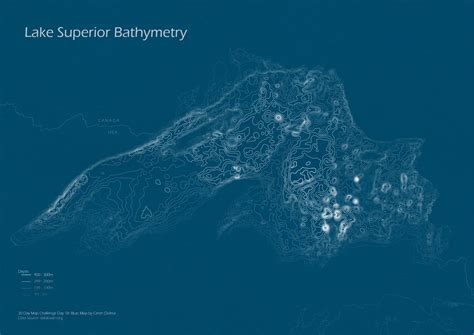 Lake Superior Bathymetry Map By Ceren Do Maps On The Web