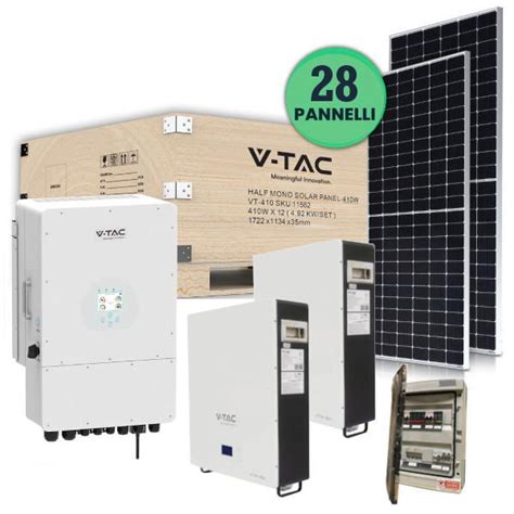 V Tac Kit Fotovoltaico Trifase Kw Inverter Deye V Tac Kw