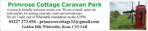 Primrose Cottage Caravan Park Whats On In Kent Events Hotels