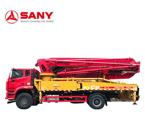 Sany Official Manufacturer Cement Pumper 43m 58 Meter Truck Mounted