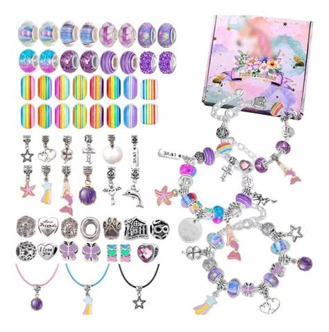 Juego De Charms Para Hacer Pulsera Uds Diy Para Ni As Cuotas Sin