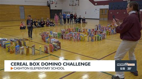 Cereal Box Domino Challenge Youtube