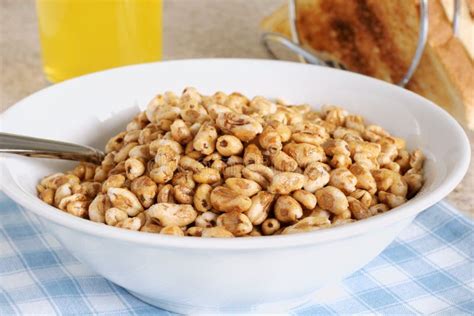 Puffed Wheat Cereal Stock Image Image Of Breakfast Honey 40196261