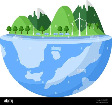 Save Our Planet Earth Illustration To Green Environment With Eco