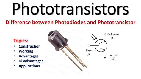 Phototransistor Construction Working Advantages And Disadvantages Of