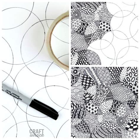 Totally Easy Zentangle With A Simple Step By Step Guide 2024 · Craftwhack Easy Zentangle