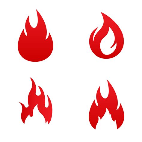 Set of Fire Vector template, firewood logo vector illustration 27794403 ...