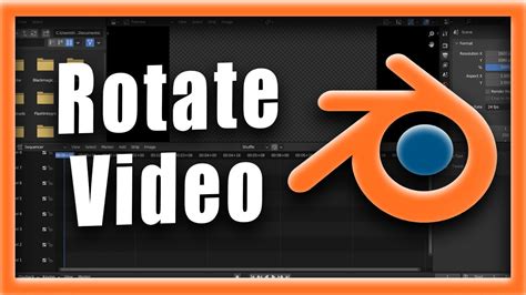 Blender Tutorial How To Rotate Video In Blender Video Editor Youtube