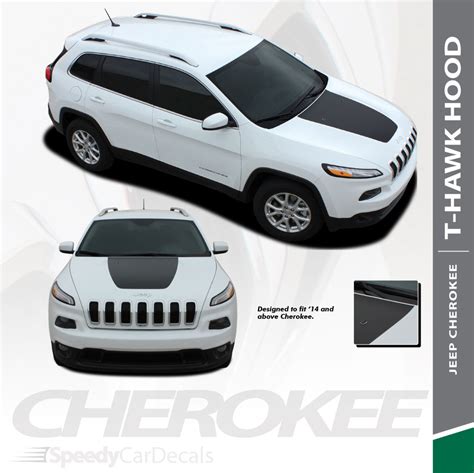 Jeep Cherokee Trailhawk Hood Decals T Hawk 3m 2014 2020 Premium Auto