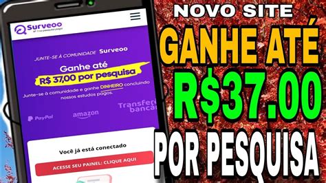 Novo Site De Renda Extra Paga R Por Pesquisa Site Para Ganhar