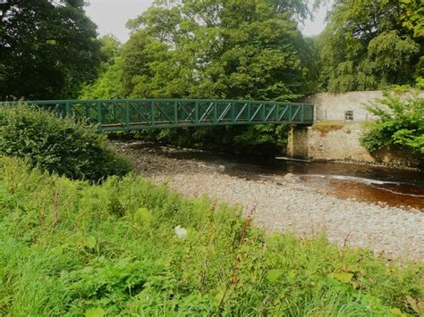 Footbridge Over The River Wear Stanhope © Humphrey Bolton Geograph