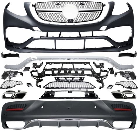 Mercedes Gle W166 Bodykit Front Rear Bumper Pipes For Amg Mod 201 1 012 96