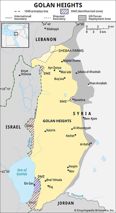 Golan Heights | History, Map, & Facts | Britannica