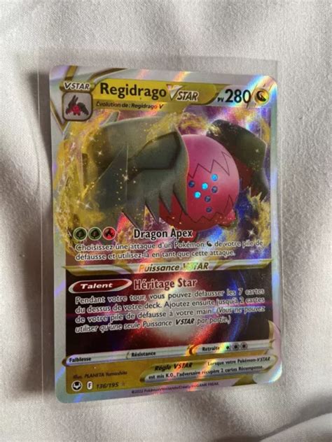 CARTE POKÉMON REGIDRAGO VSTAR 136 195 Tempête Argentée EB12 FR NEUF