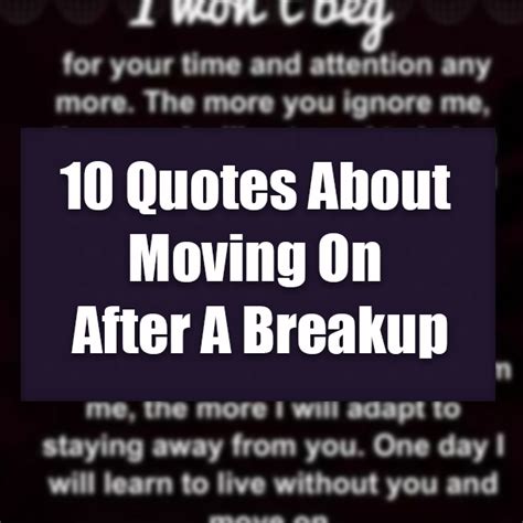 10 Quotes About Moving On After A Breakup