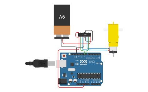 Circuit Design L293d Motor Control Tinkercad