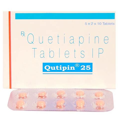 Qutipin Mg Quetiapine Mg Prescription Treatment Antipsychotic