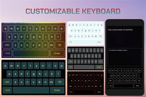 Responsive Keyboard Mobile Games Customisable Input Management