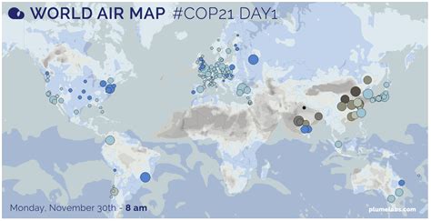 At COP 21, Plume Labs launches live map of air pollution around the ...