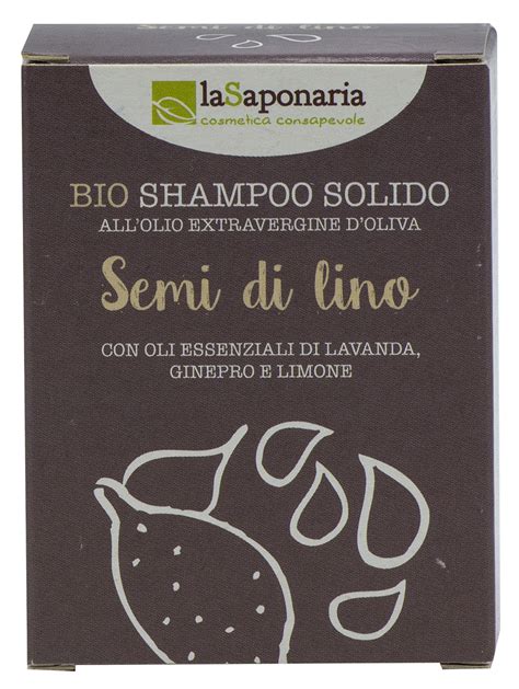 Shampoo Solido Ai Semi Di Lino Per Tuttui I Tipi Di Capelli