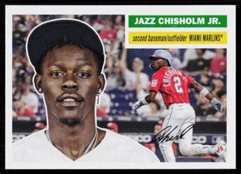 2023 Topps Archives Jazz Chisholm Jr 79 BASEBALL Miami Marlins EBay