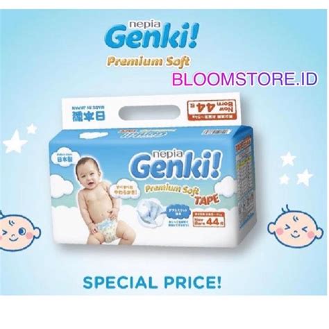 Jual Nepia Genki Premium Tape Newborn Nb Nb Popok Diapers Perekat