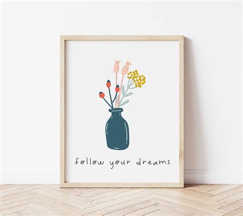 Follow Your Dreams Digital Art Print Dreams Printable Art - Etsy