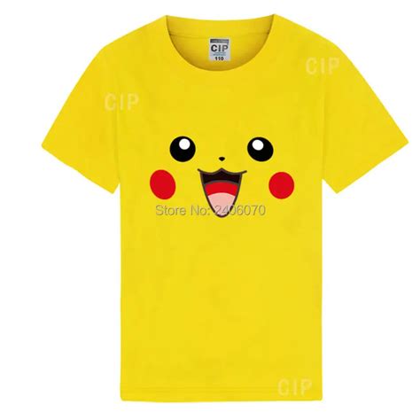 Ch Opcy Koszulki Bape Dzieci Anime Pokemon T Shirt Puste Wzburzy