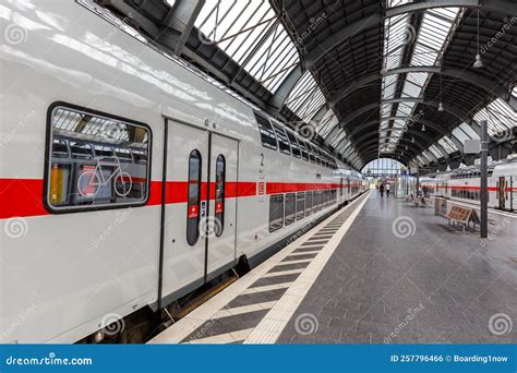 InterCity IC Train Type Twindexx Vario by Bombardier of DB Deutsche Bahn at Karlsruhe Main ...