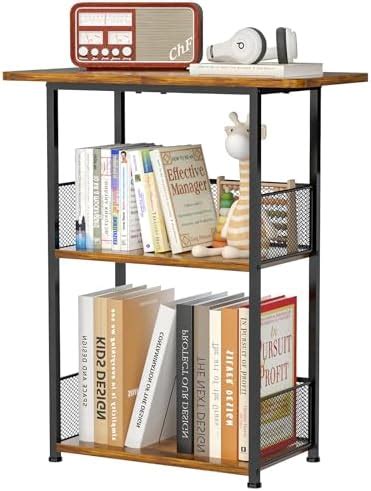 Amazon Yuyetuyo Small Bookshelf 3 Tier Small Table Office Shelf