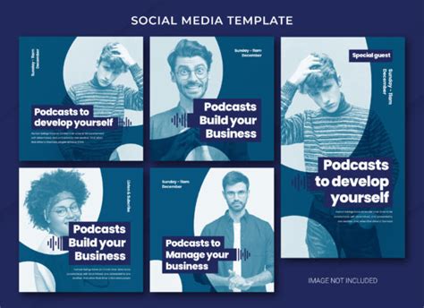 Podcast Social Media Premium Template Gráfico Por Anuno Labs · Creative Fabrica