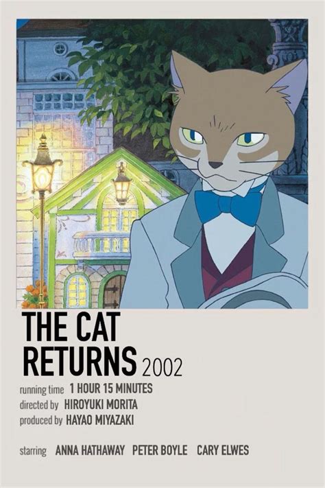 Ghibli Studio Movies Das K Nigreich Der Katzen Minimalistische