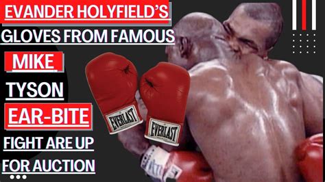 Evander Holyfields Gloves From Infamous Mike Tyson ‘ear Bite Fight