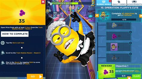 Minion Rush Global Goals Mission Reward Maid Costume Run And Ice Ice