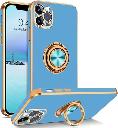 Bentoben Iphone 12 Pro Max Case Iphone 12 Pro Max Phone Case Cover With 360° Ring