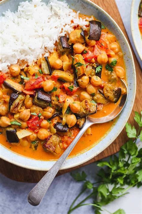 Aubergine And Chickpea Curry Little Sunny Kitchen