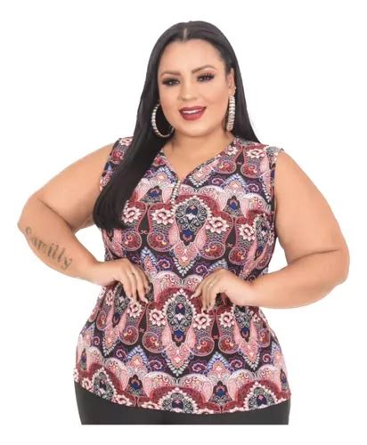 Kit Atacado 5 Blusa T Shirt Moda Plus Size Feminina Camiseta Frete Grátis