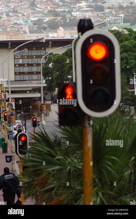 Traffic Lights In Cape Town In South Africa Stock Photo Alamy