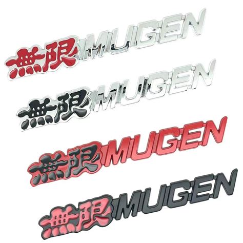 Buy Mugen Emblem Car Sticker 3D Metal Grille Styling Badge For A4 A5 A6